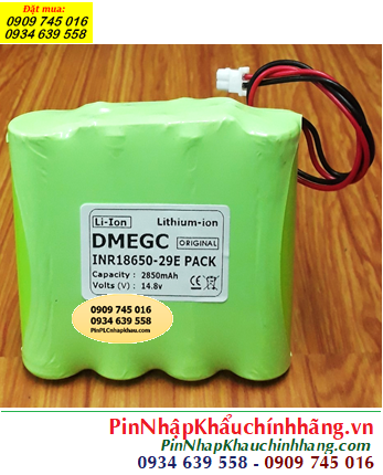 Pin sạc 14.8v-2850mAh, Pin sạc Lithium Li-ion DMEGC INR18650-29E (14.8v-2850mAh) chính hãng